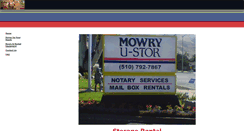 Desktop Screenshot of mowryustor.com